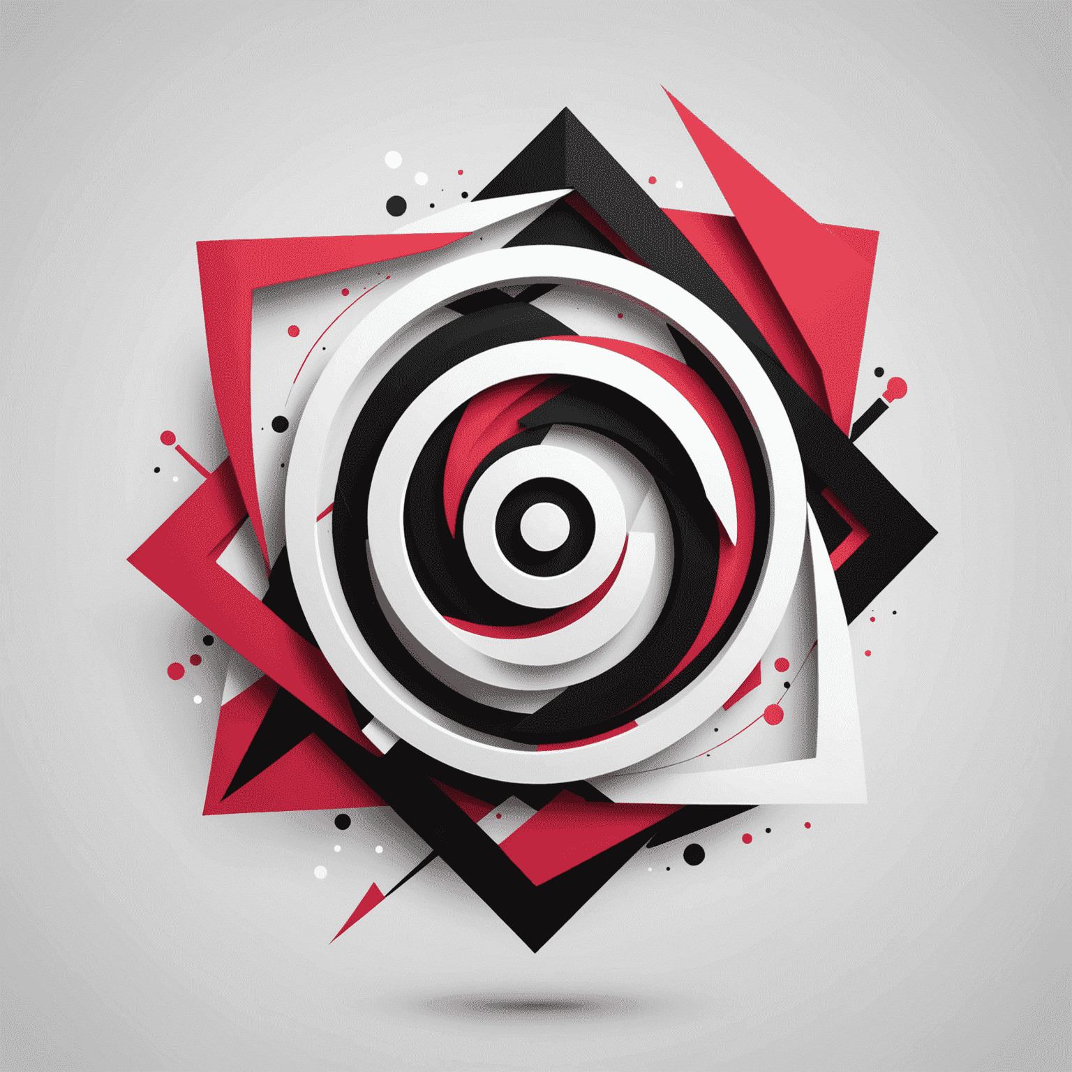 Qulibetics logo featuring a modern, abstract design incorporating red, pink, black, and white elements