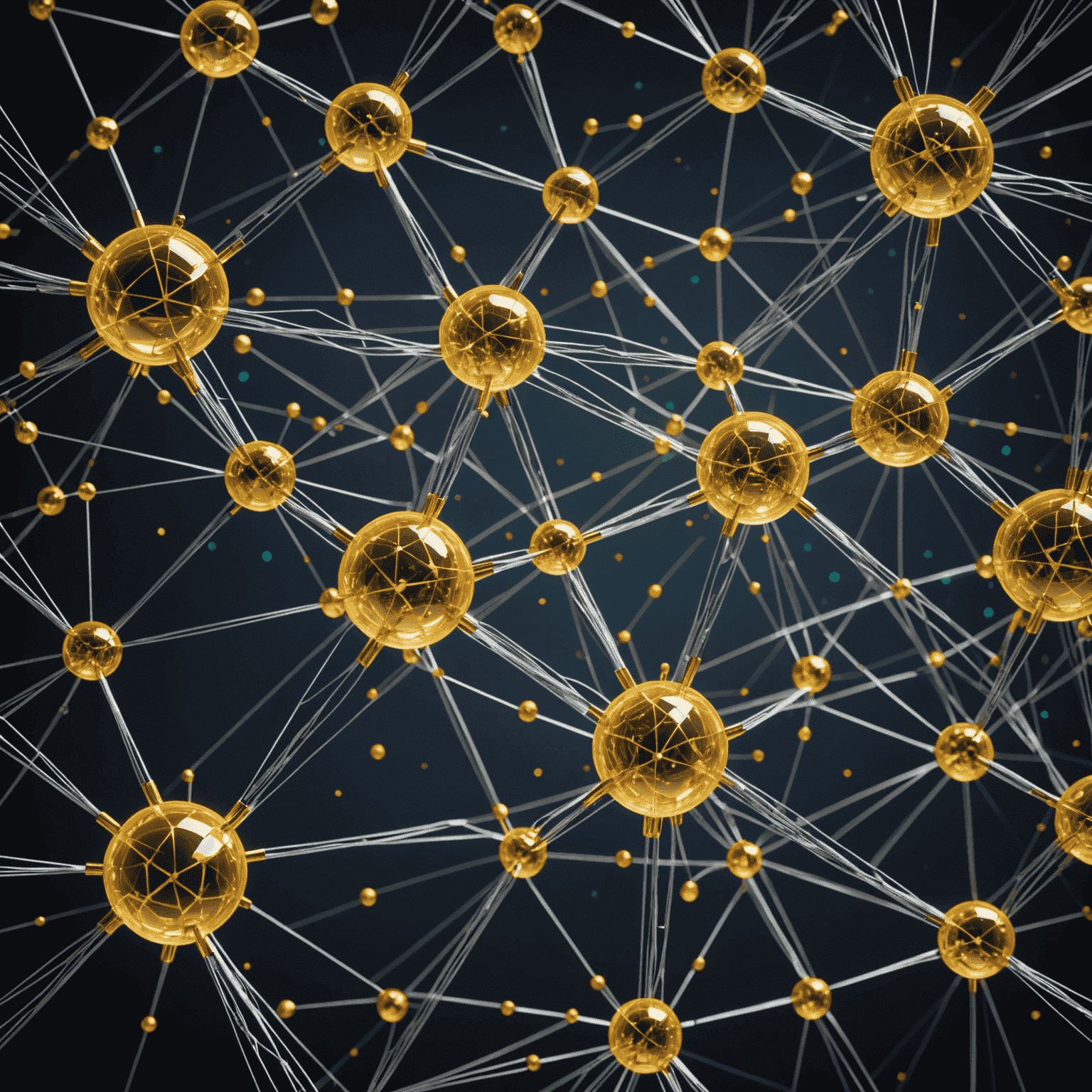 Visualization of quantum algorithms with complex network structures and data flows, representing the cutting-edge nature of quantum computing